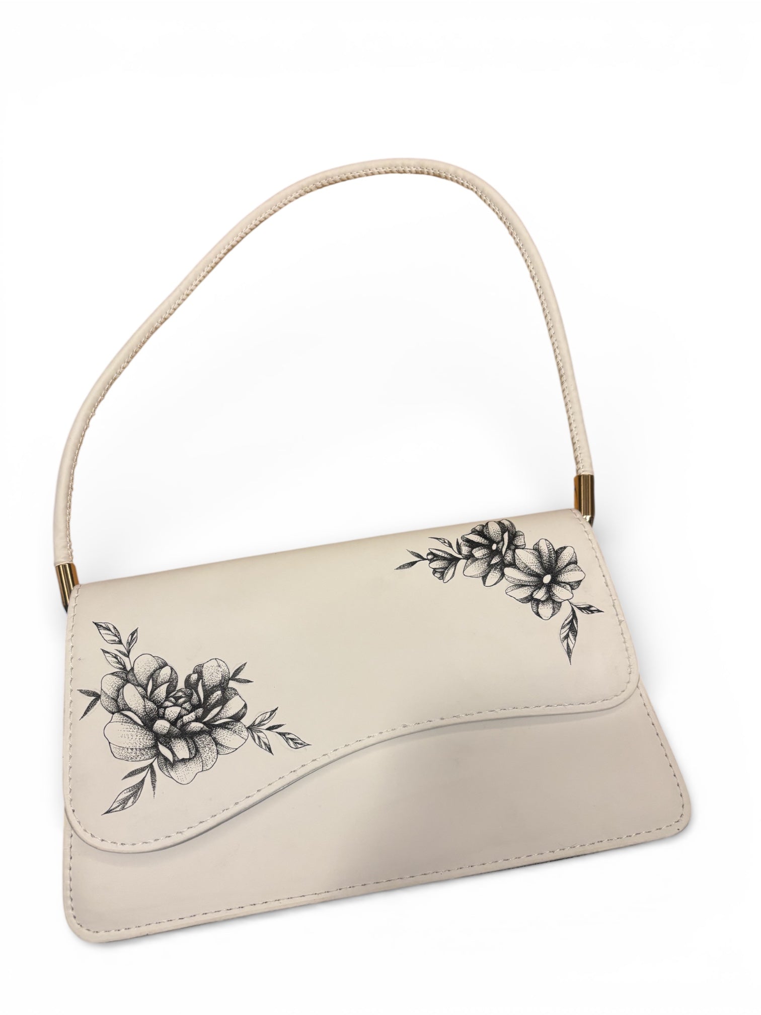 Floral bag- White