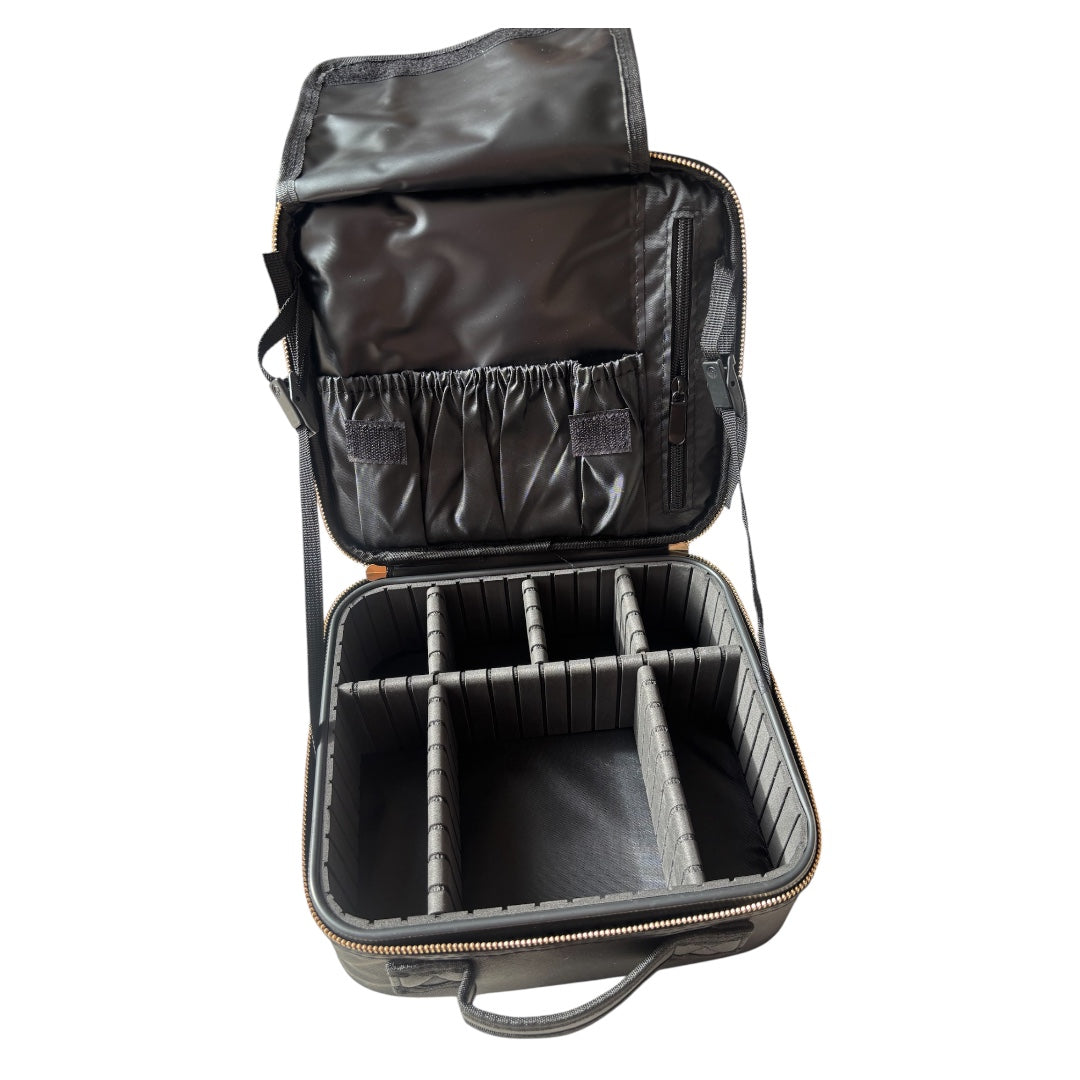 Comedy & Tragedy Mask Make-up Bag - Black